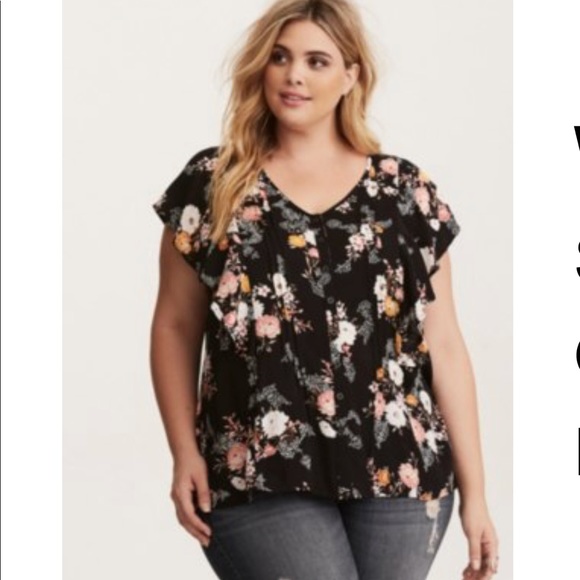 torrid Tops - Torrid Ruffle Top-Size 3-Great Condition